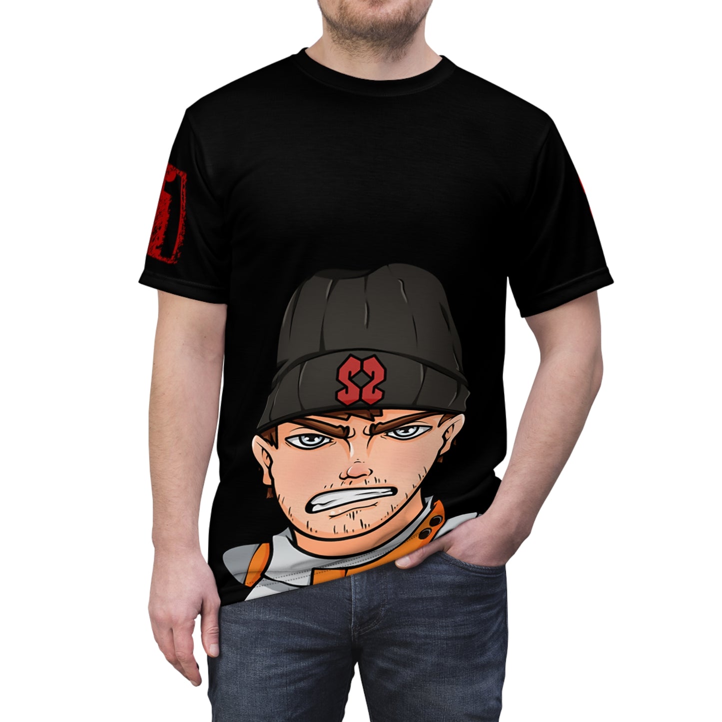 Cartoon Logo Face T-Shirt
