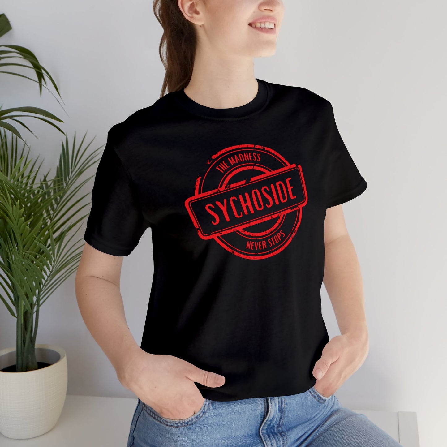 The Madness Never Stops T-Shirt (Circle Logo)