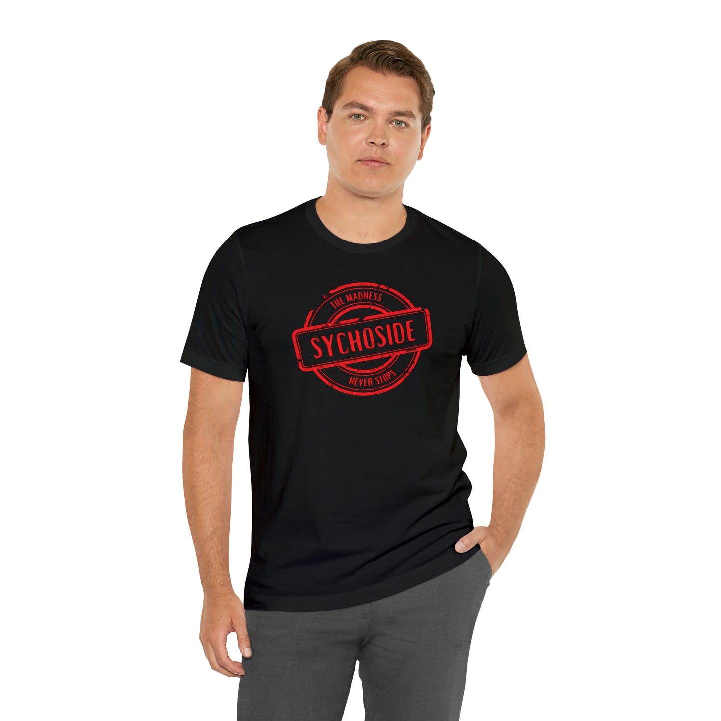 The Madness Never Stops T-Shirt (Circle Logo)