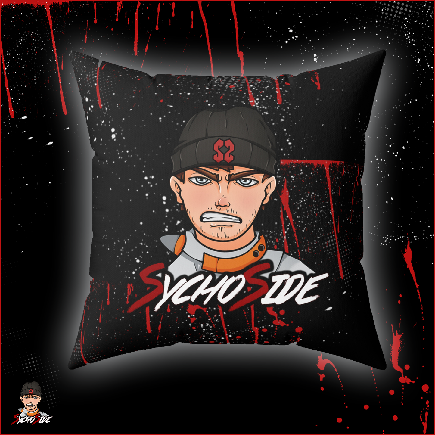 Cartoon Logo Pillow (Square)